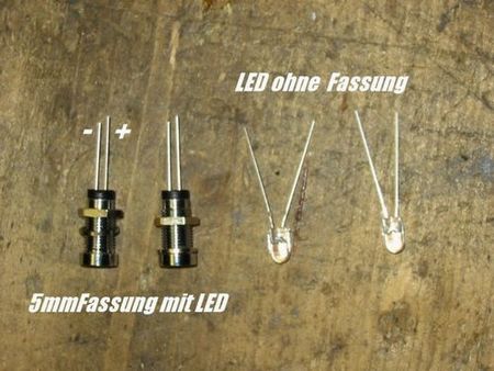 LEDs mit oder ohne Fassung